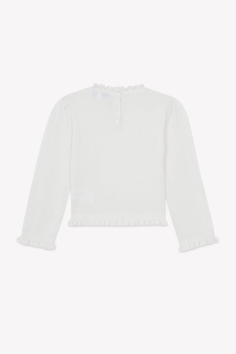 Maglia - Madreperla  Lana Colletto Festone - Image principale