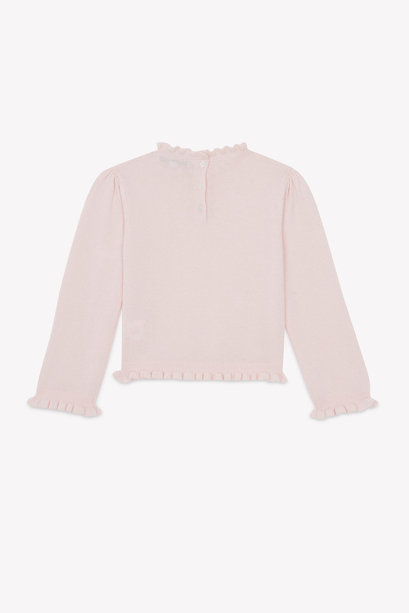 Pull - Rosée laine col festonné