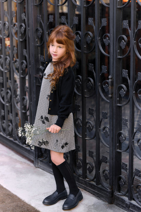 Cardigan - Nero Lana nodi - Image principale