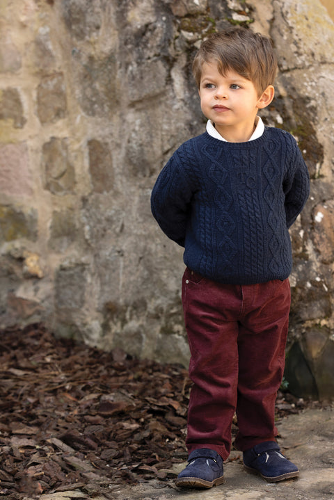 Trousers - Bordeaux Corduroy - Image principale