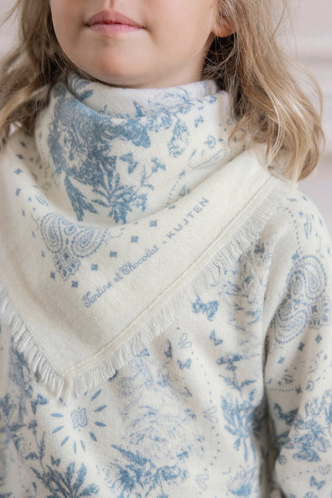 Small scarf - dark blue Kujten x Tartine et Chocolat - Image principale
