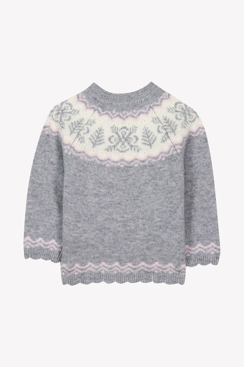 Maglia - Grigio motivo a fiocco di neve medio - Image principale