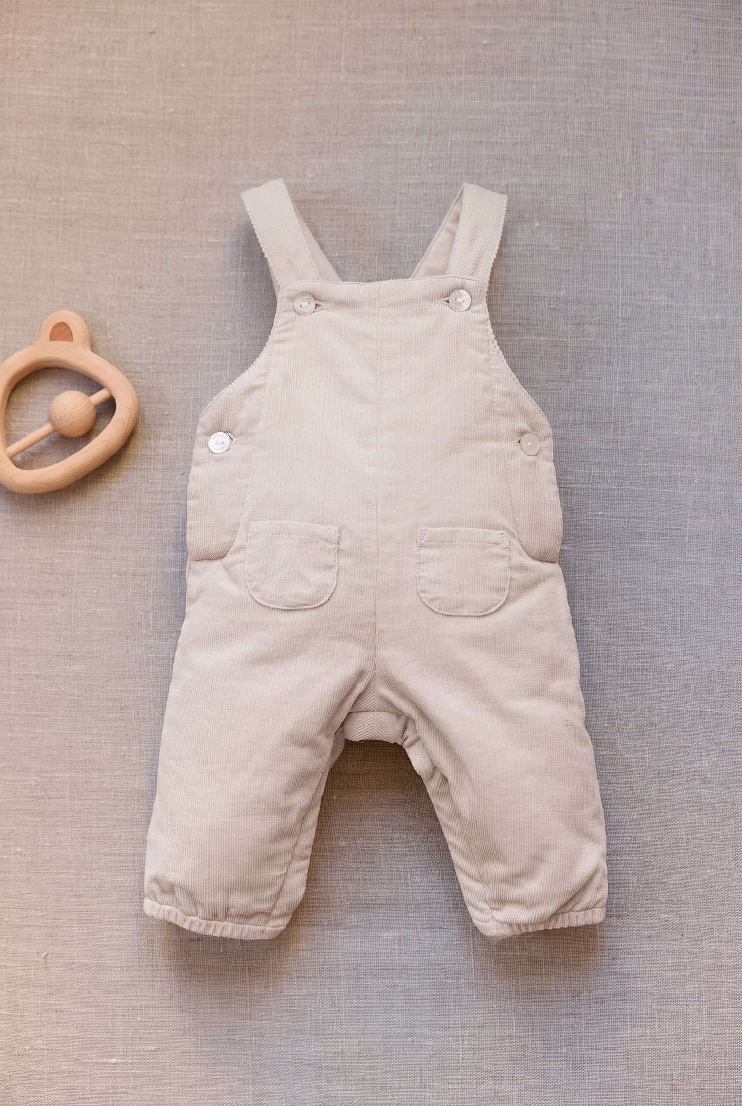 Lange Overalls - Beige klar Cord