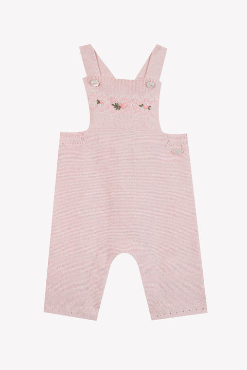 Dungaree long - Cotton dew Embrodery flowery - Image principale