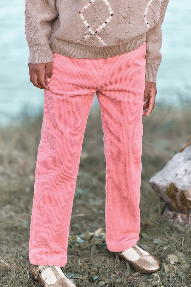 Trousers -Blush Corduroy - Image principale