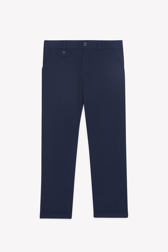 Pantaloni - Blu navy pinces - Image principale