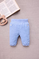 Pantalon - Bleu grisé velours côtelé