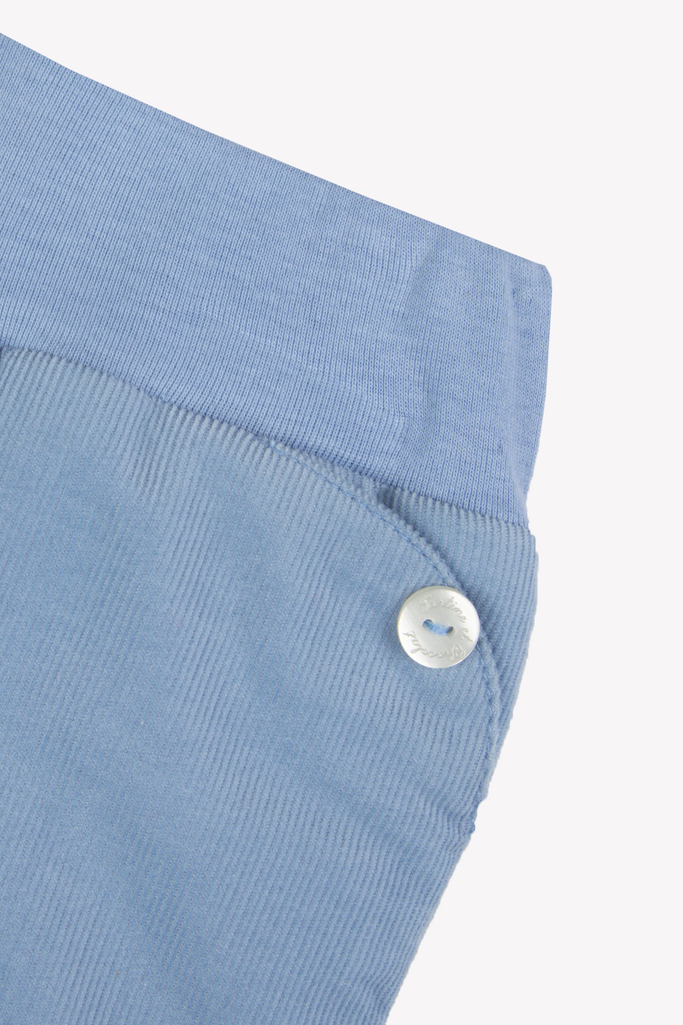 Trousers - Blue grayed out Corduroy