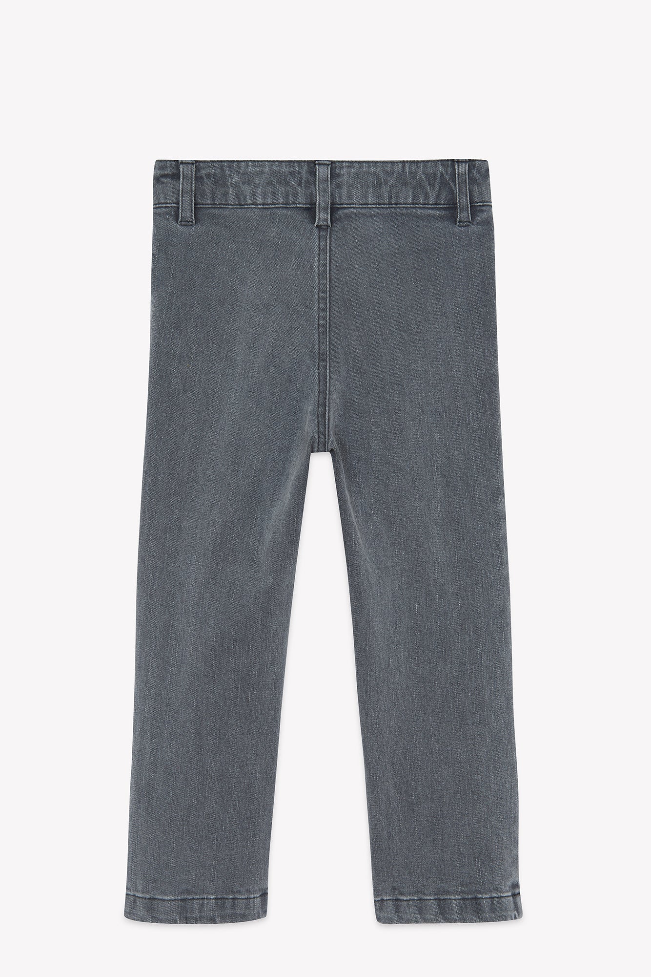 John - Grey cotton heather Embrodery