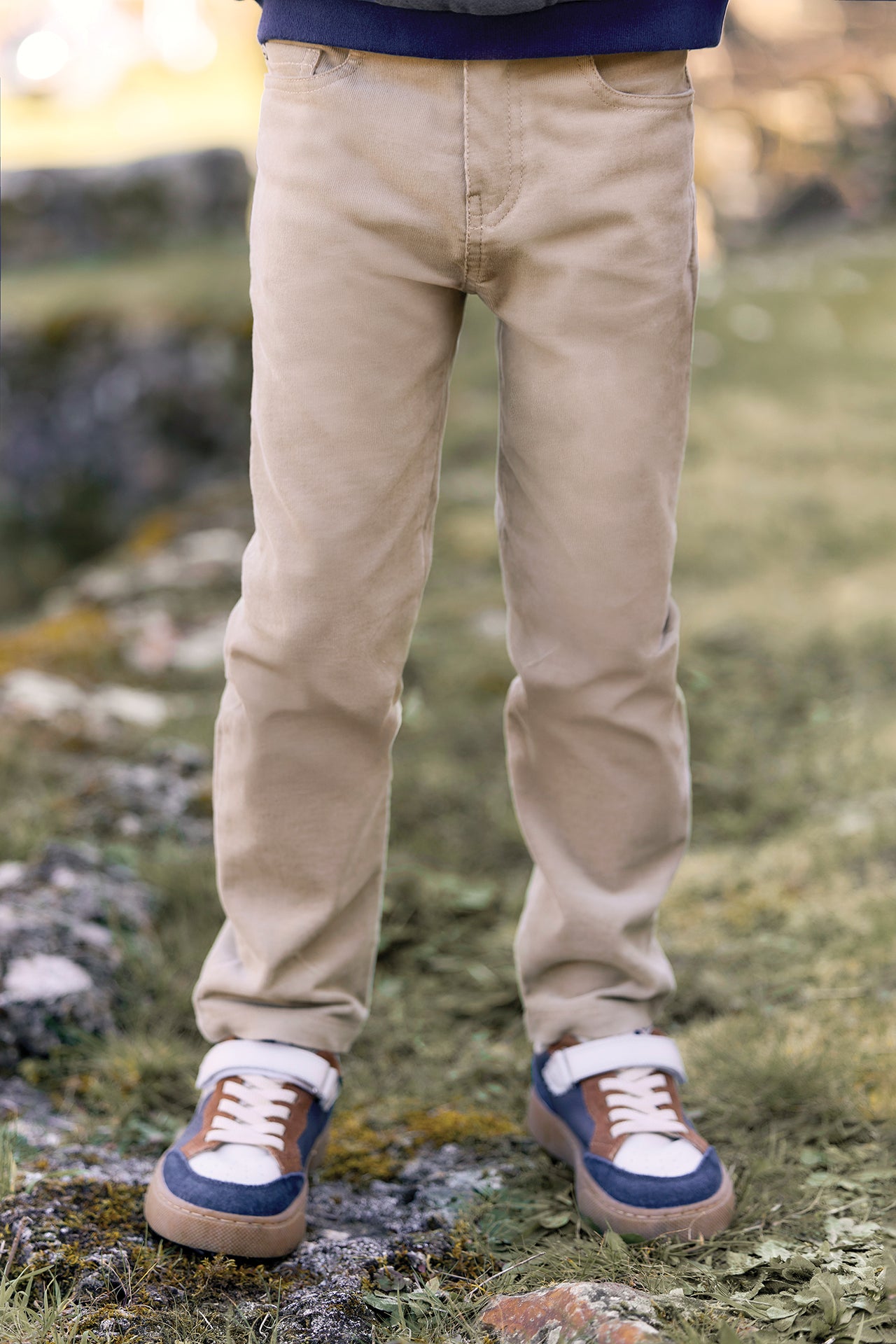 Trousers - Cotton sand