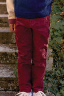 Trousers - Burgundy cotton