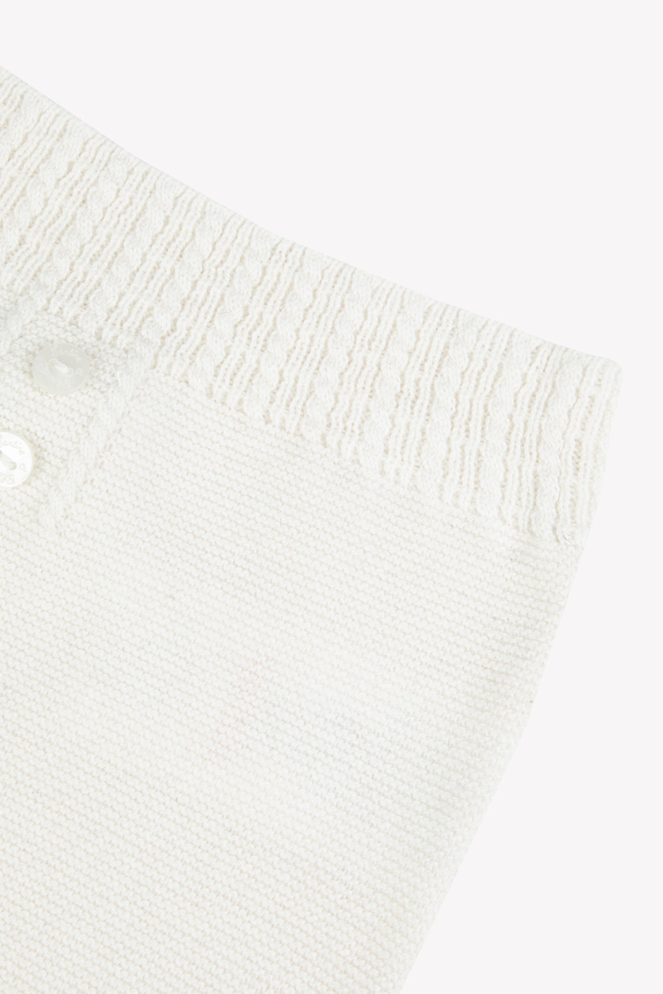 Trousers - Ecru cotton knit