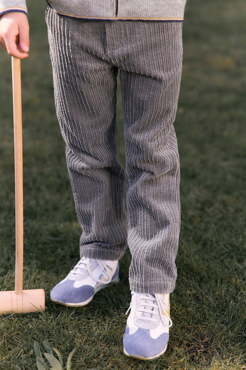 Trousers - Grey heather Corduroy - Image principale