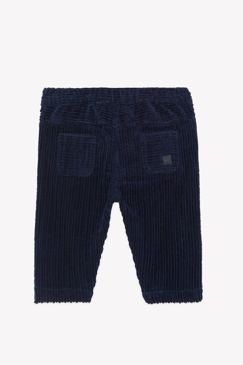 Trousers - Navy cotton Corduroy - Image principale