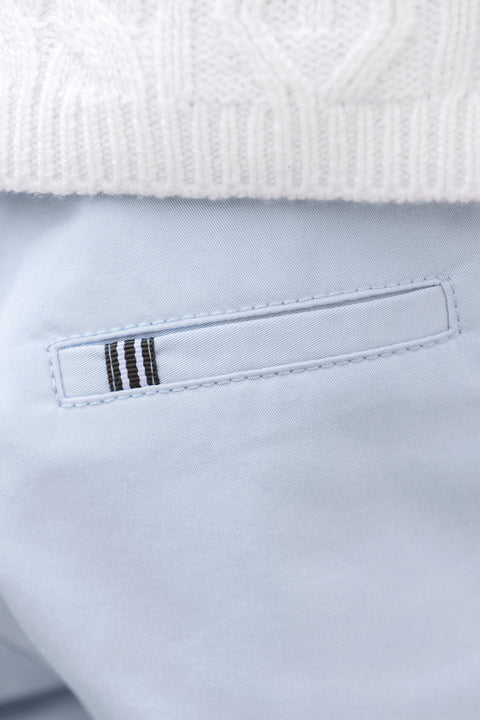 Pantalon - Azul Horizonte Ribete Cinturón - Image principale