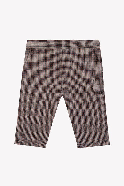Pantalon - Arena de algodón Cuadros - Image principale