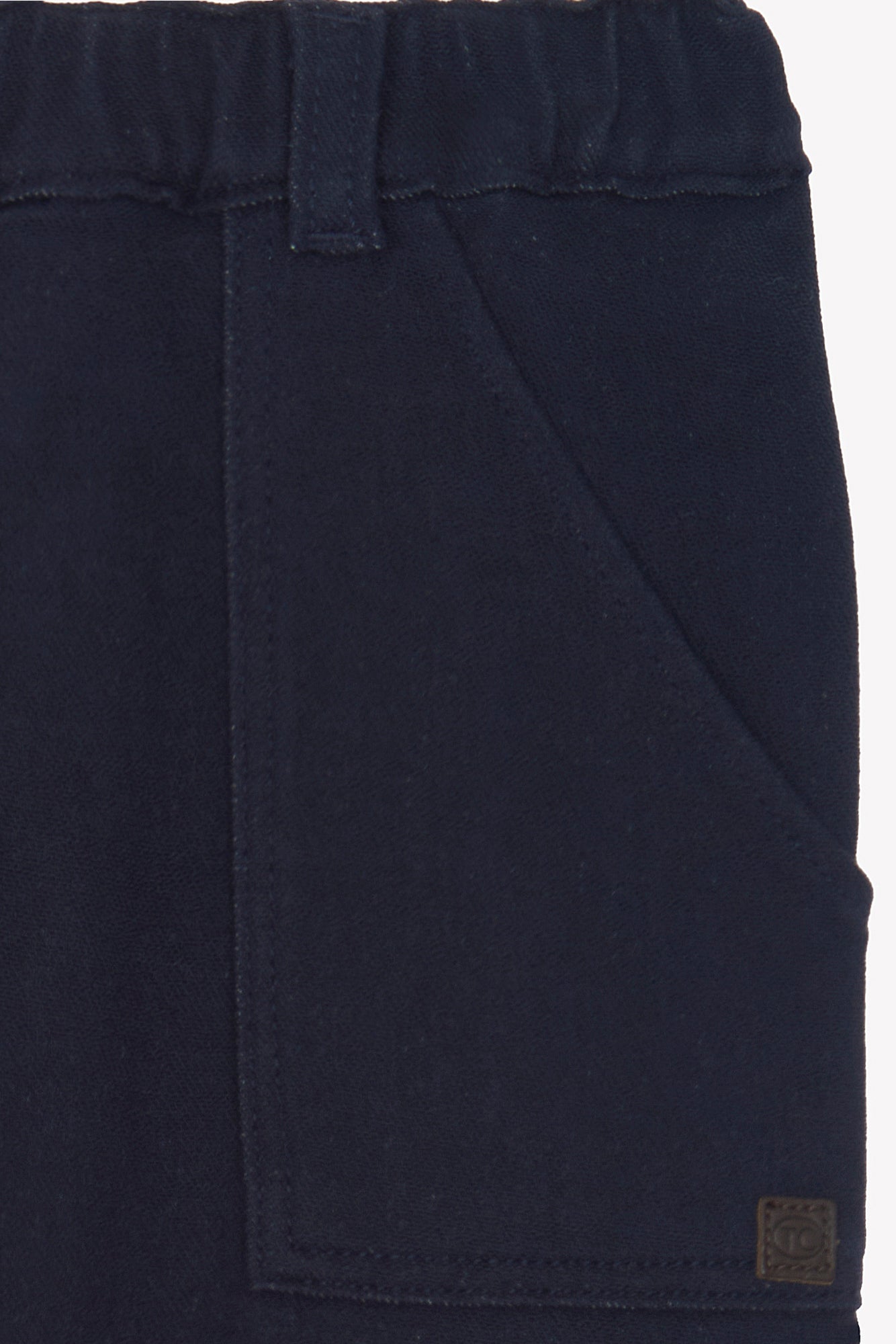 Pantalon - Marine coton élastique