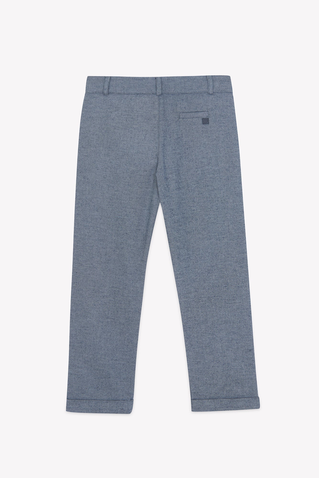 Pantalon - Azul marino algodon Plisado