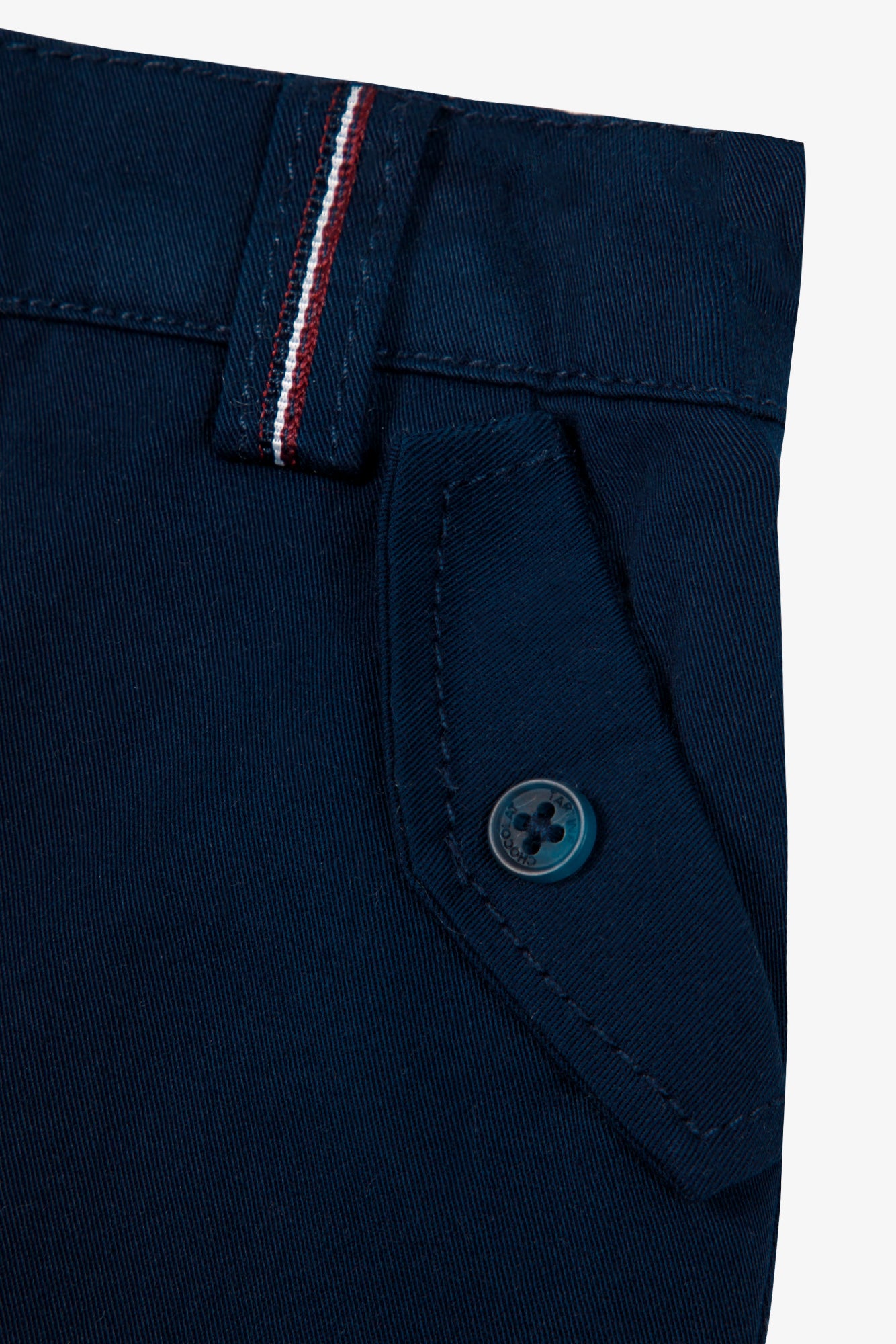 Trousers - Navy cotton Trim