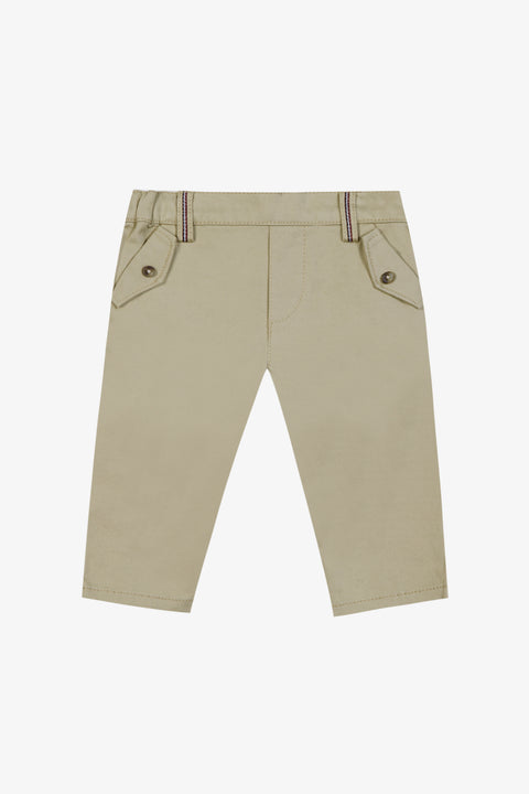 Pantalon - Arena de algodón Ribete - Image principale