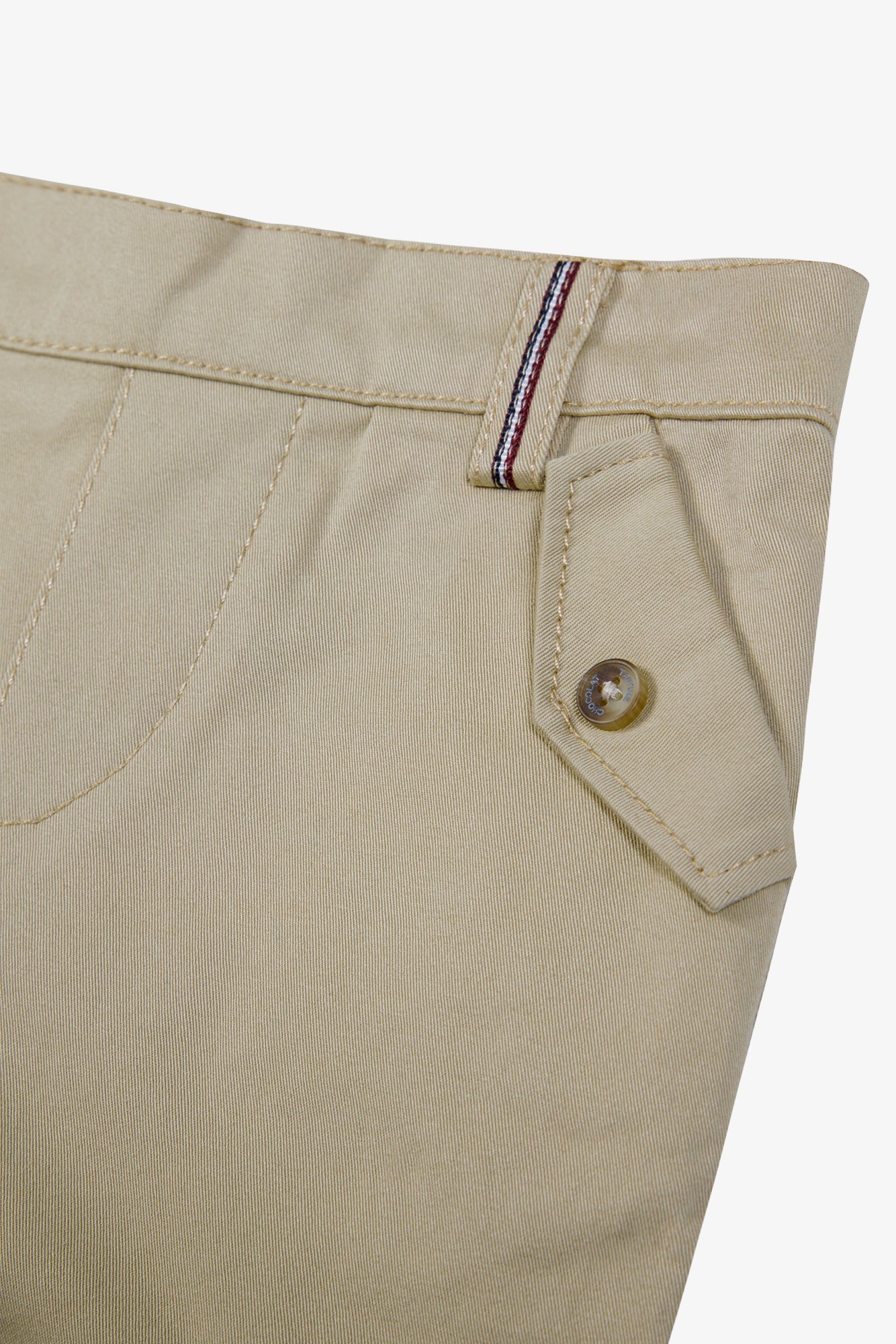 Trousers - Cotton sand Trim