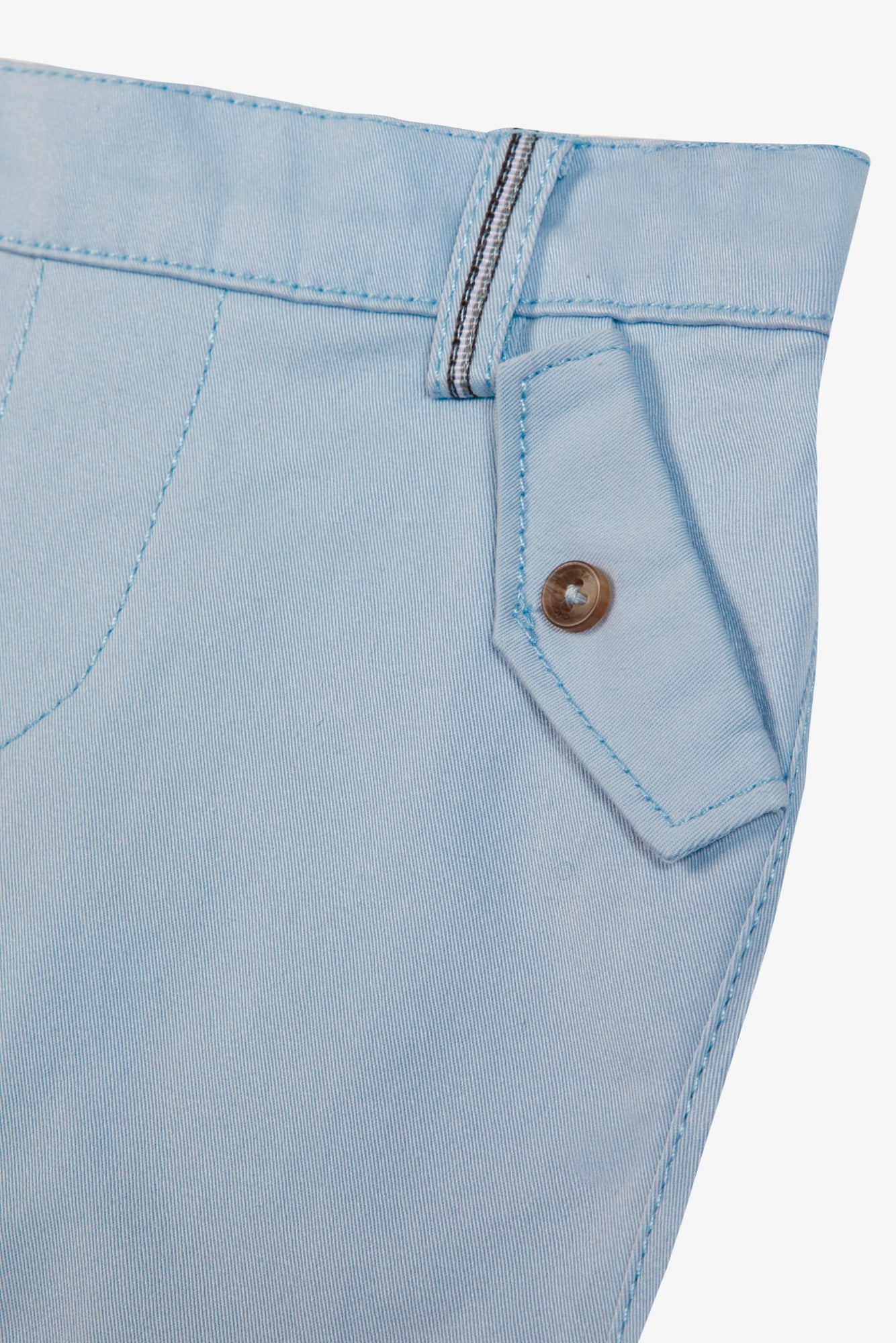 Trousers - Blue Cotton horizon Trim