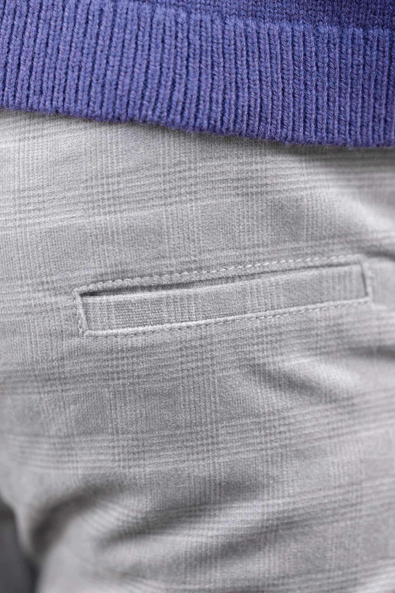 Pantaloni - Grigio cotone medio Scacchi