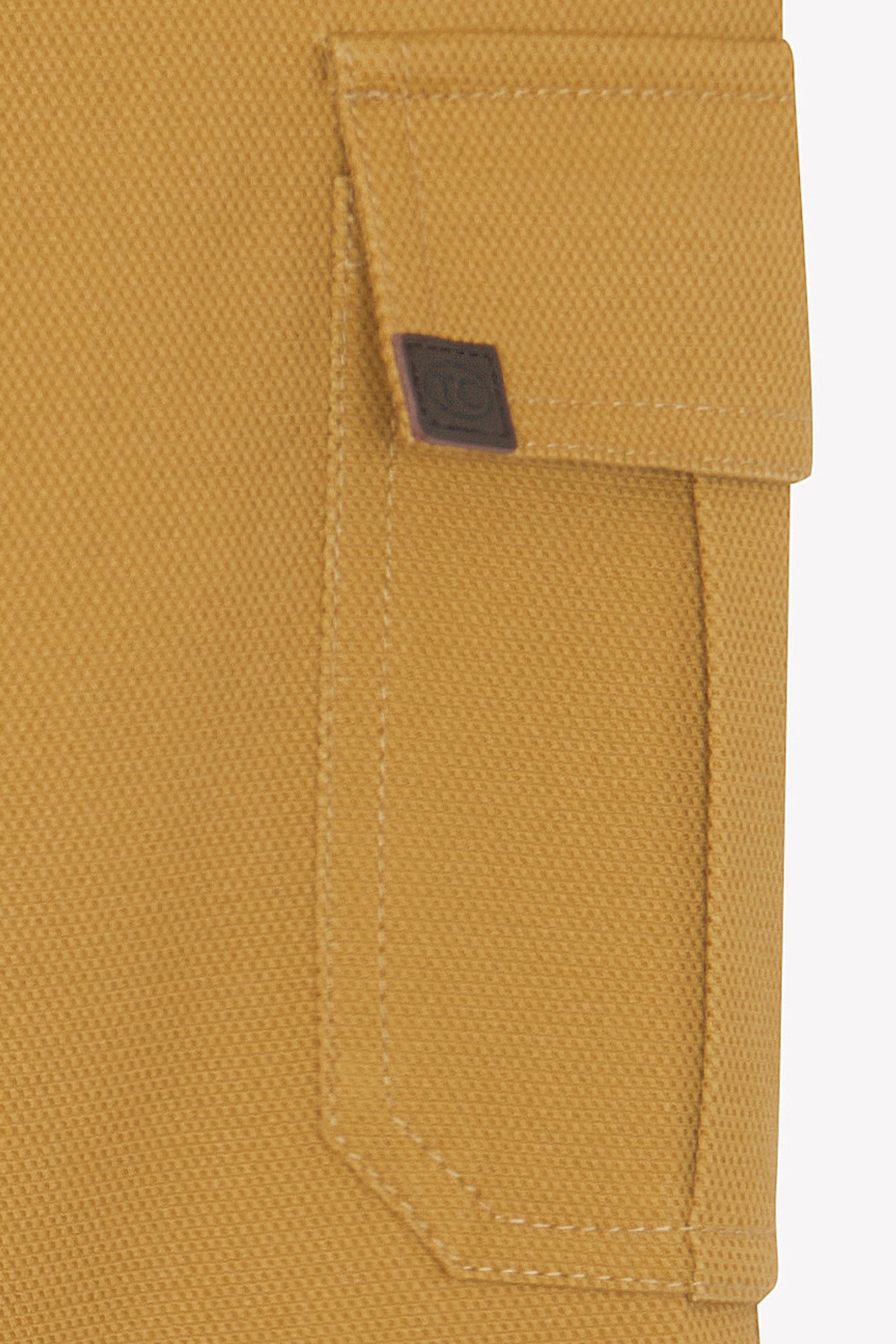 Pantaloni - Cotone testurizzato senape