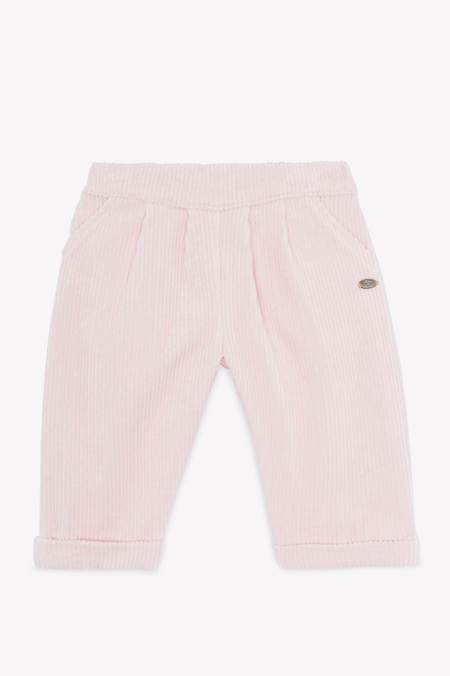 Hose - Rose Samt Falten - Image principale
