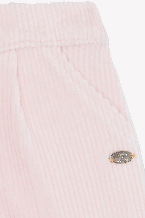 Hose - Rose Samt Falten - Image principale