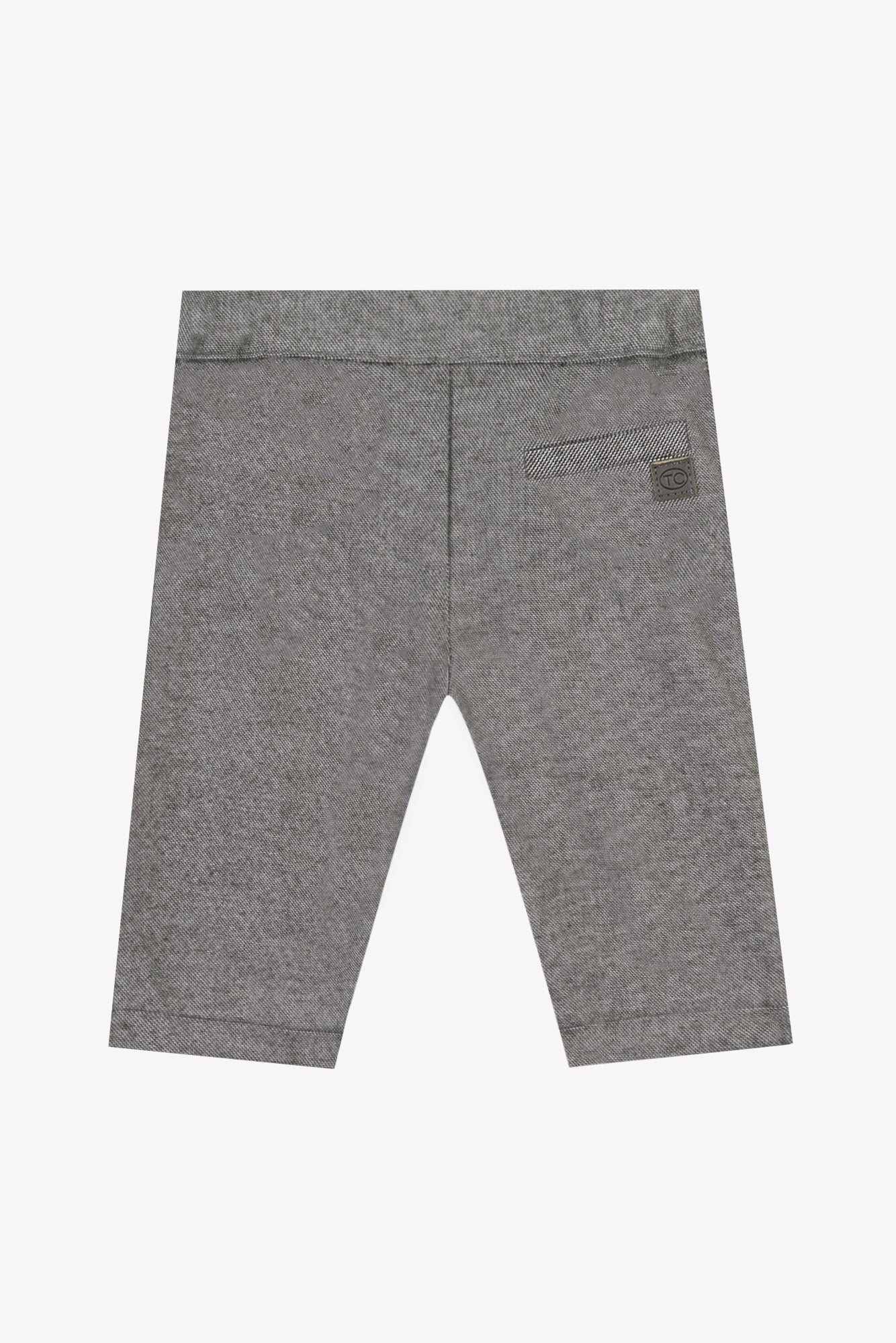Pantalon - Algodón jaspeado chocolate