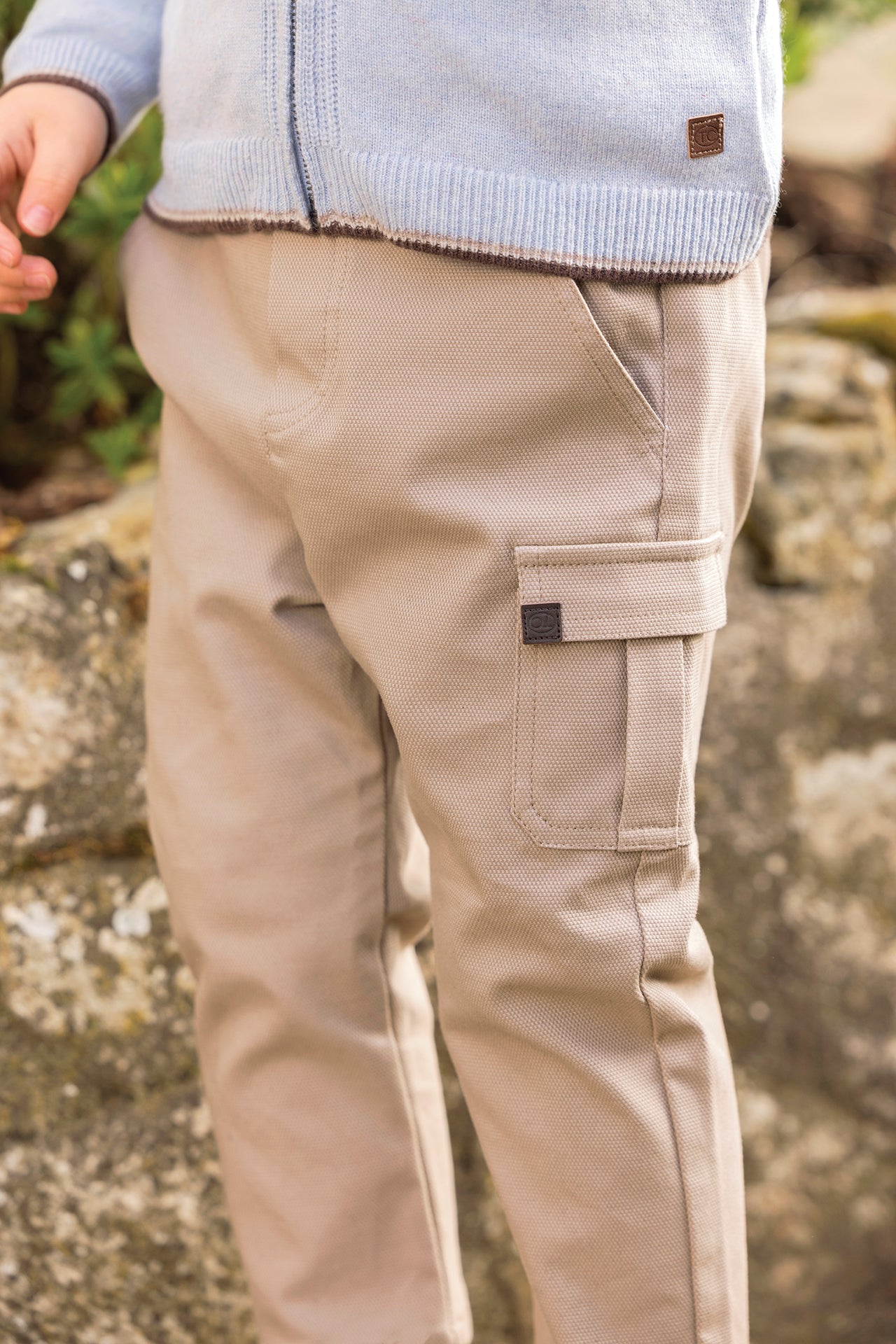 Pantalon - Acolchado de algodón moca