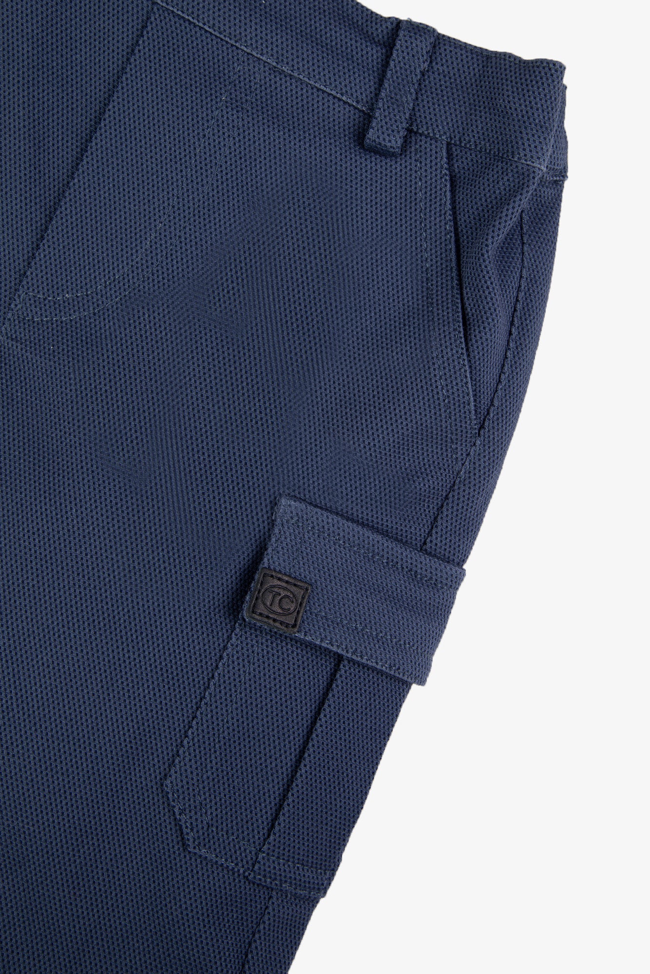 Pantaloni - Piquet di cotone indaco