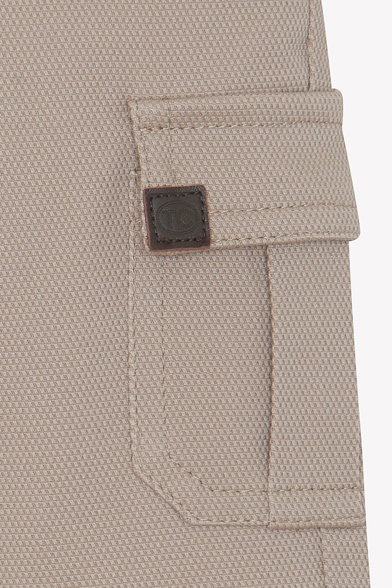 Pantalon - Acolchado de algodón moca