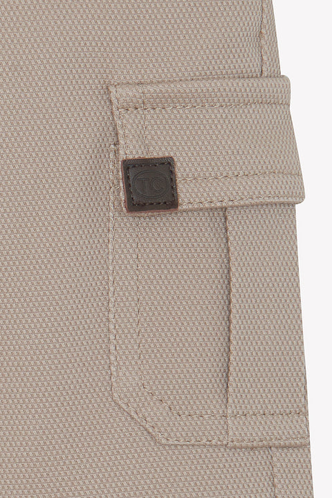Pantalon - Acolchado de algodón moca - Image principale