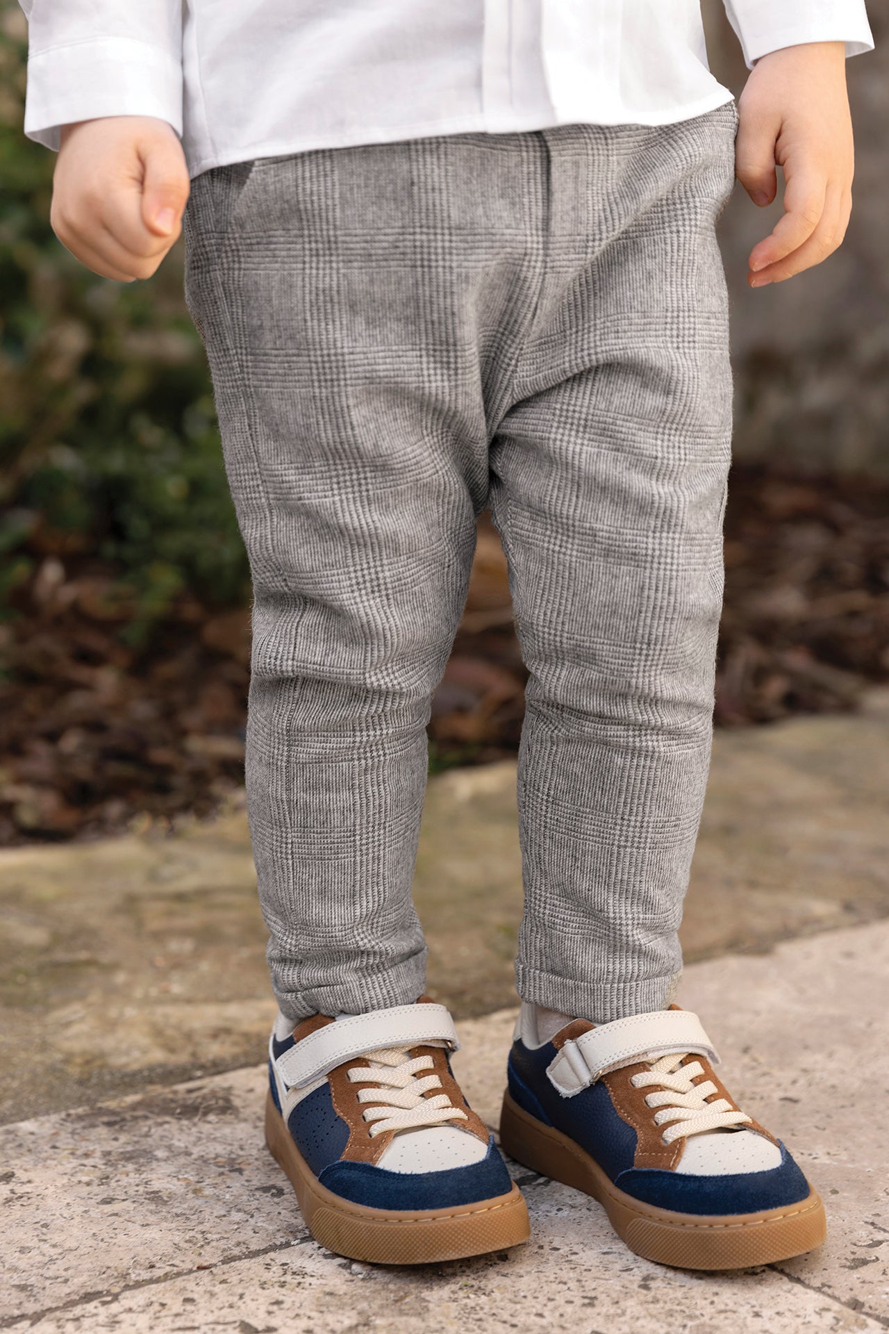 Pantalon - Gris brezo Lana Cuadros