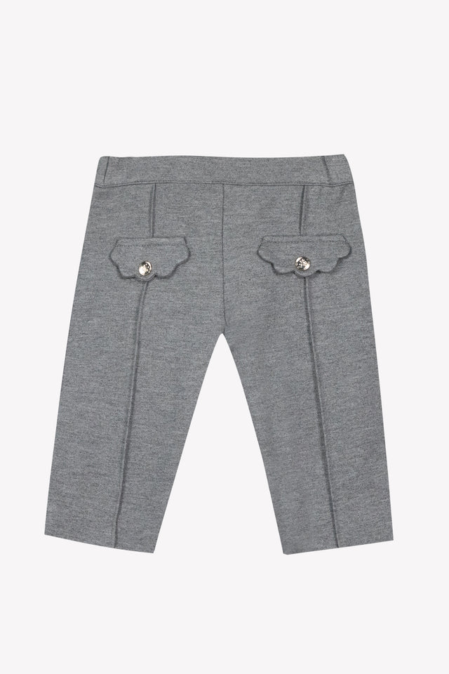 Hosen - Grau Mittelgroße, gewellte Taschen - Image principale