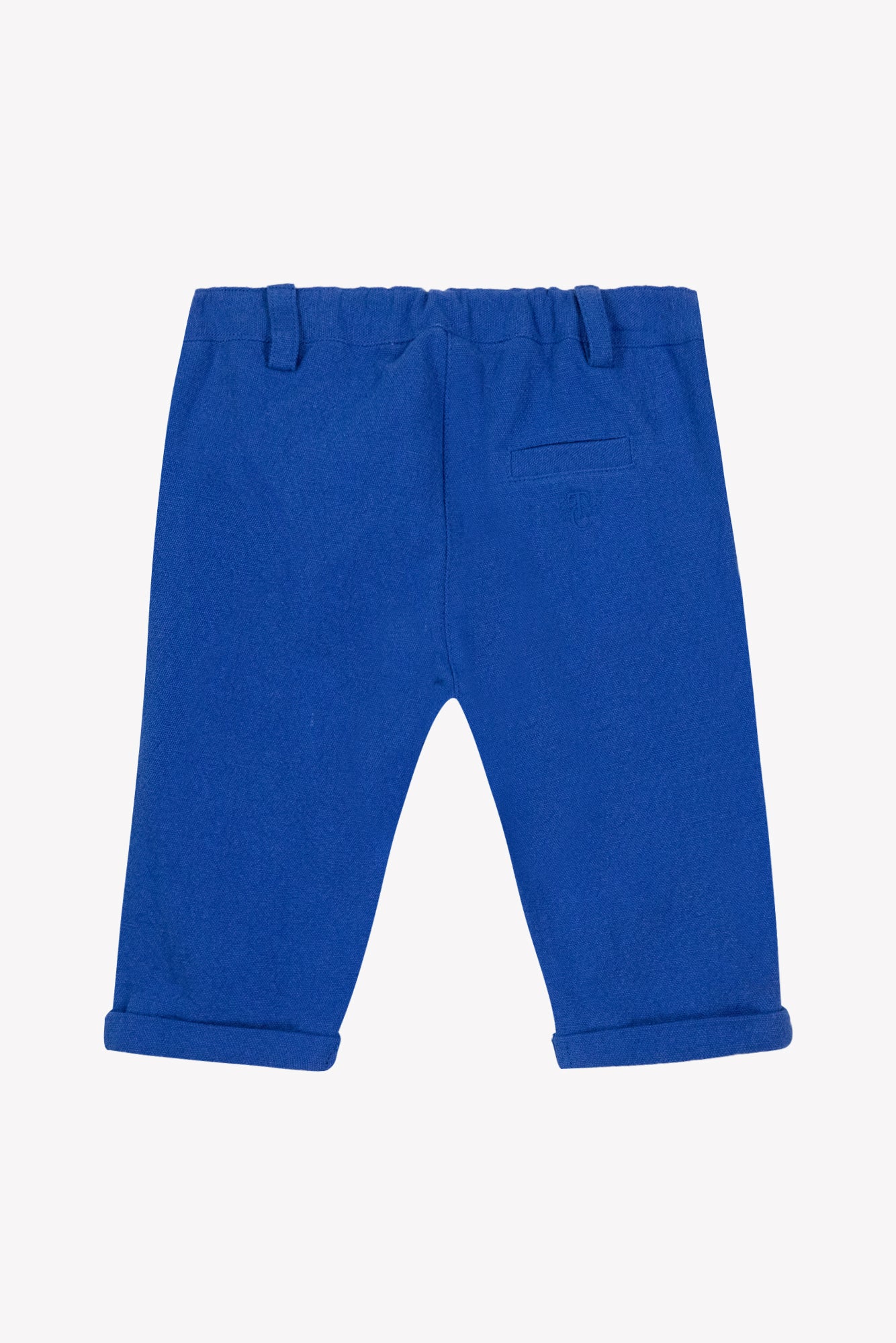 Pantalon - Bleu coton lin
