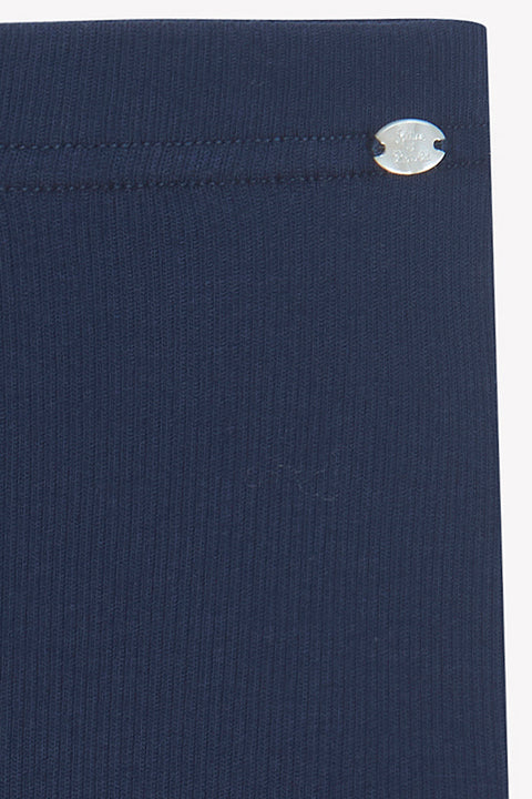 Leggings- Marineblau Baumwolle Gemahlen - Image principale