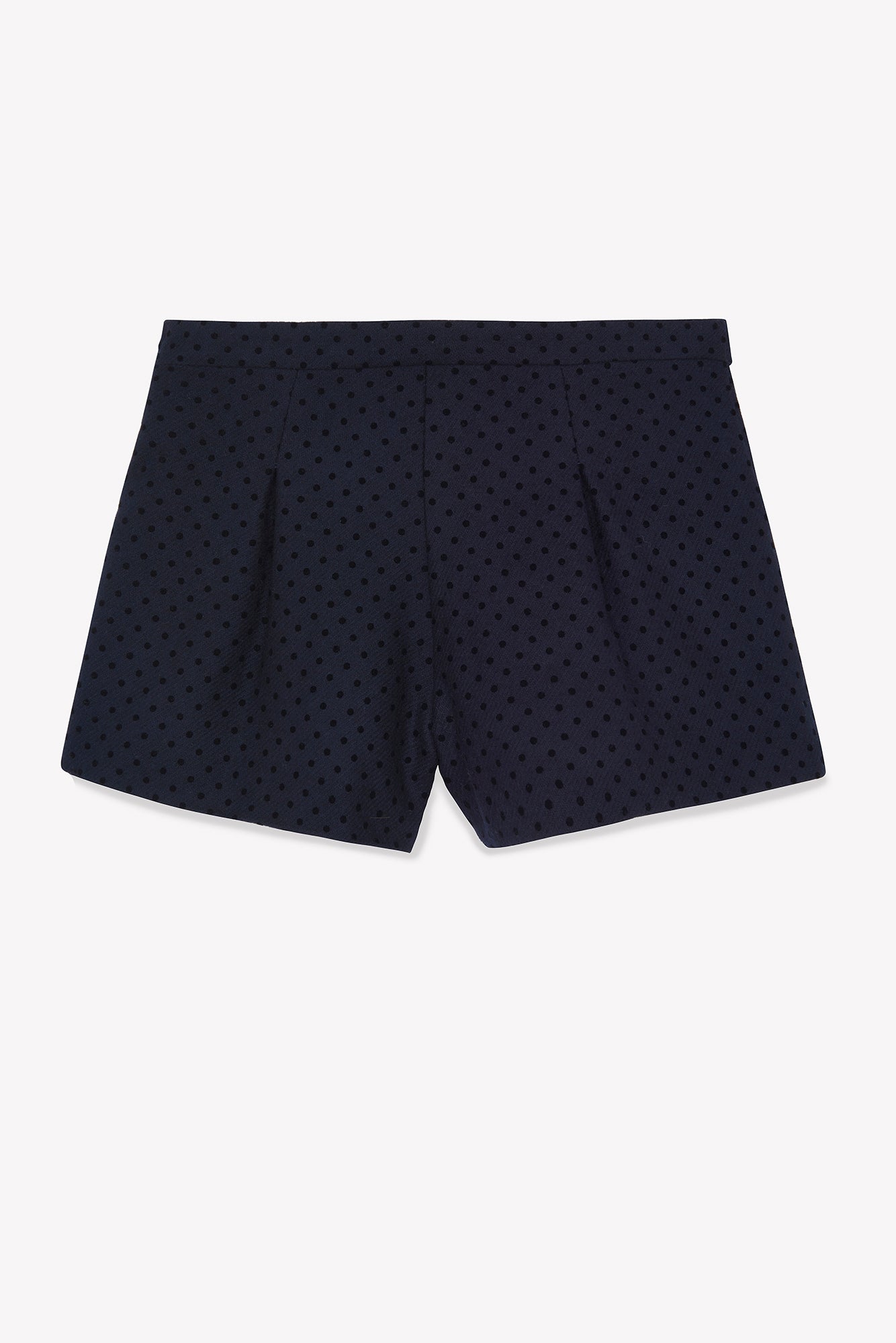 Short  - Marine laine motif pois