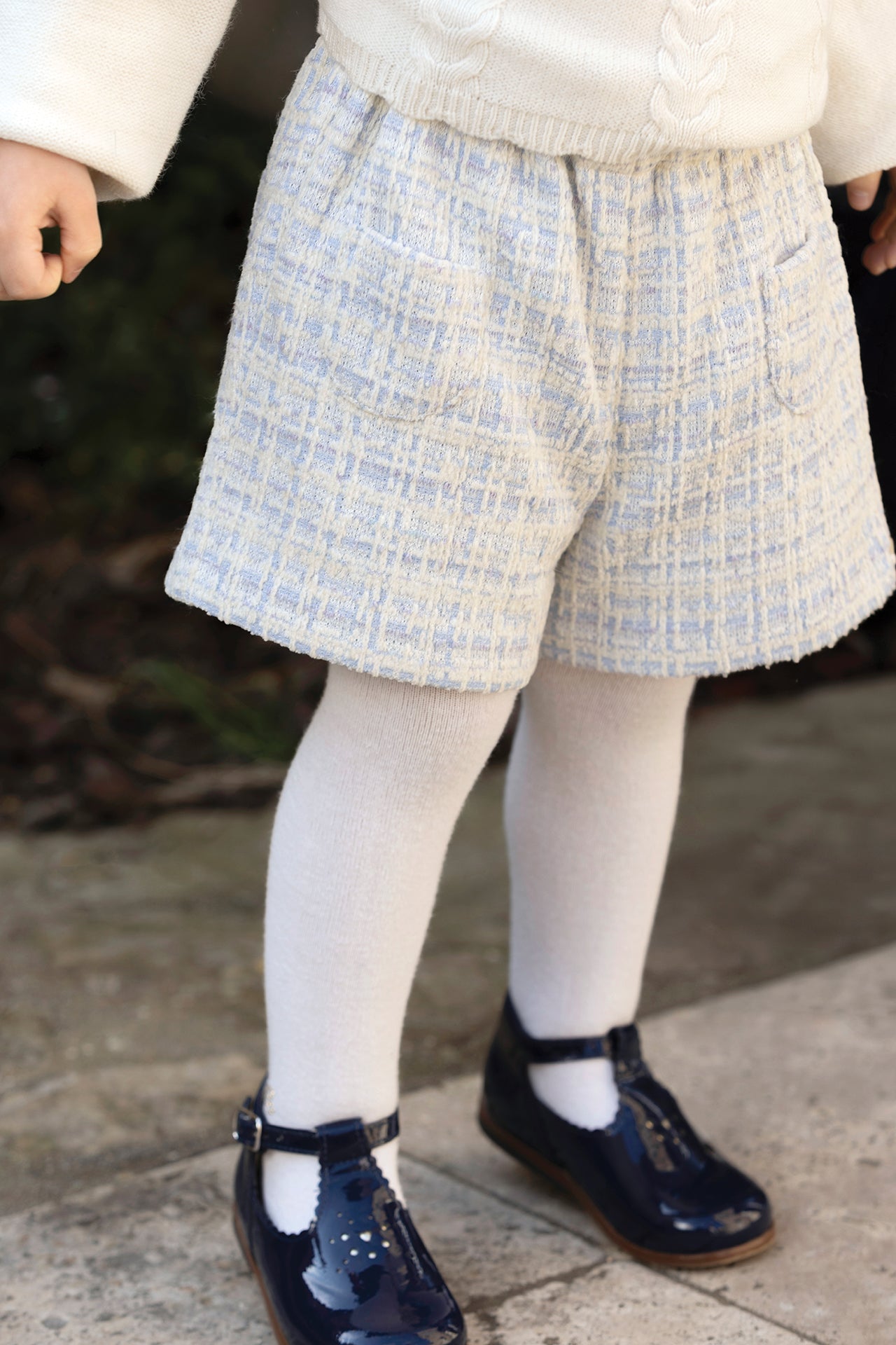 Short - Tweed de nube Cuadros
