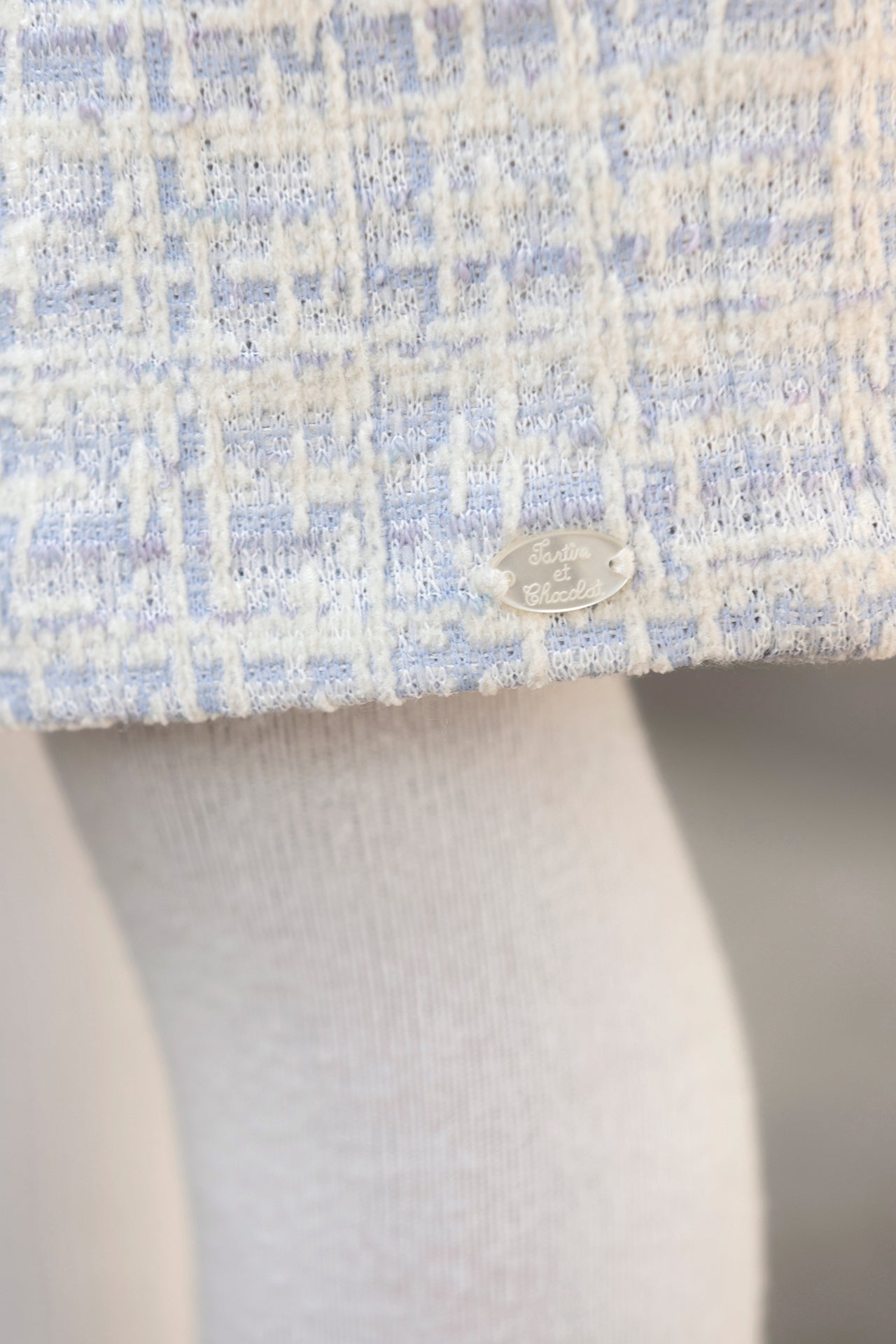Short - Tweed de nube Cuadros