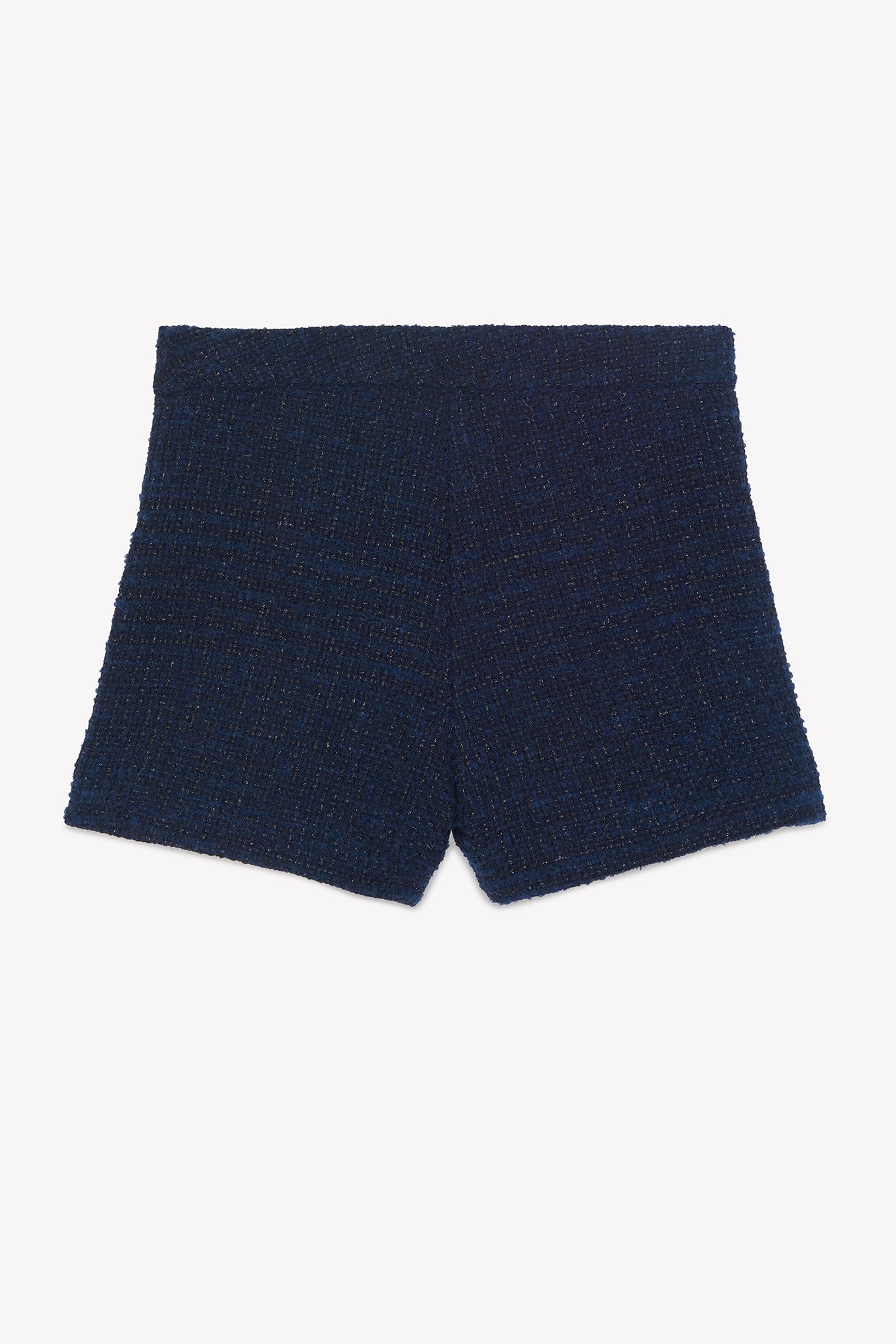 Short  - Marine tweed boutons dorés