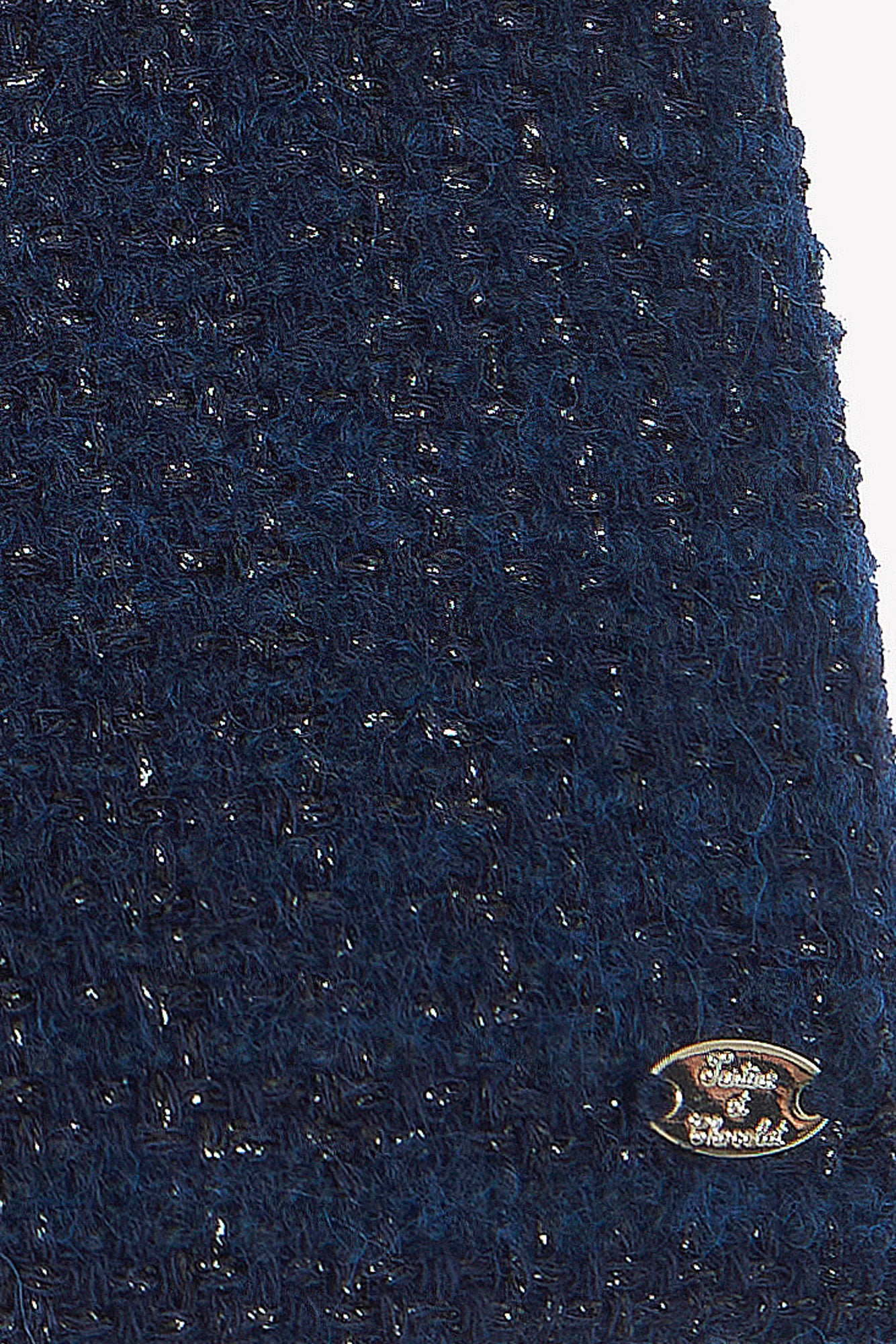 Short  - Marine tweed boutons dorés
