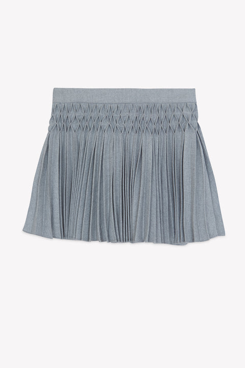 Falda - Gris pliegues planos - Image principale
