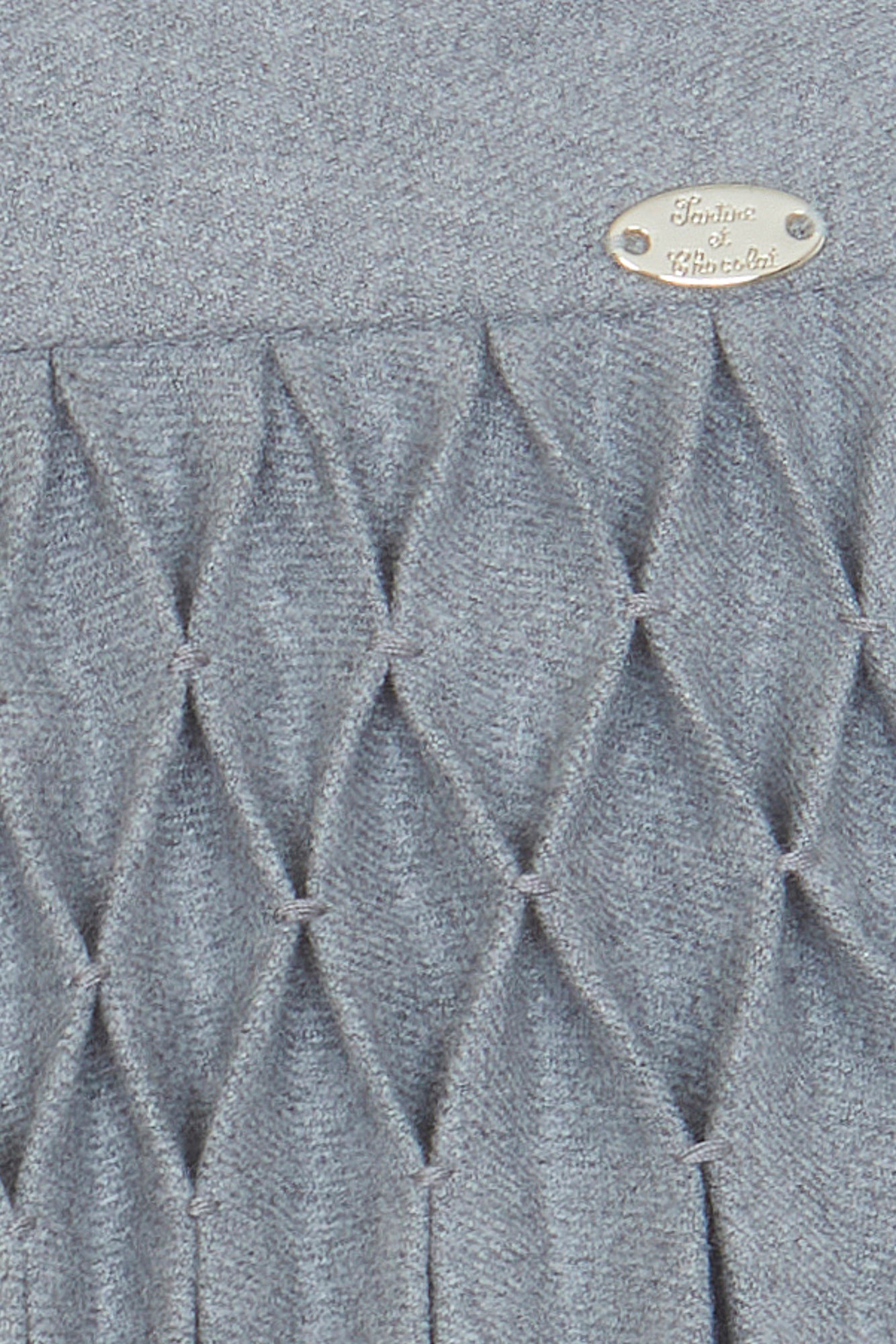 Rock - Marineblau flache Falten