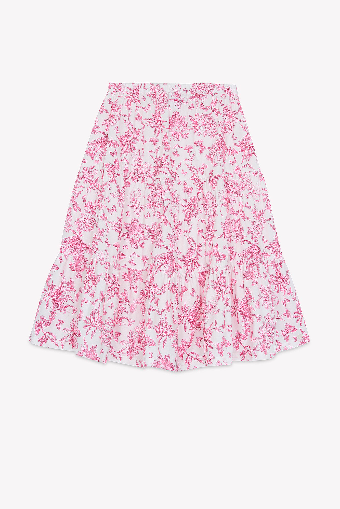 Ensemble long - Rose coton imprimé inspiration toile de jouy