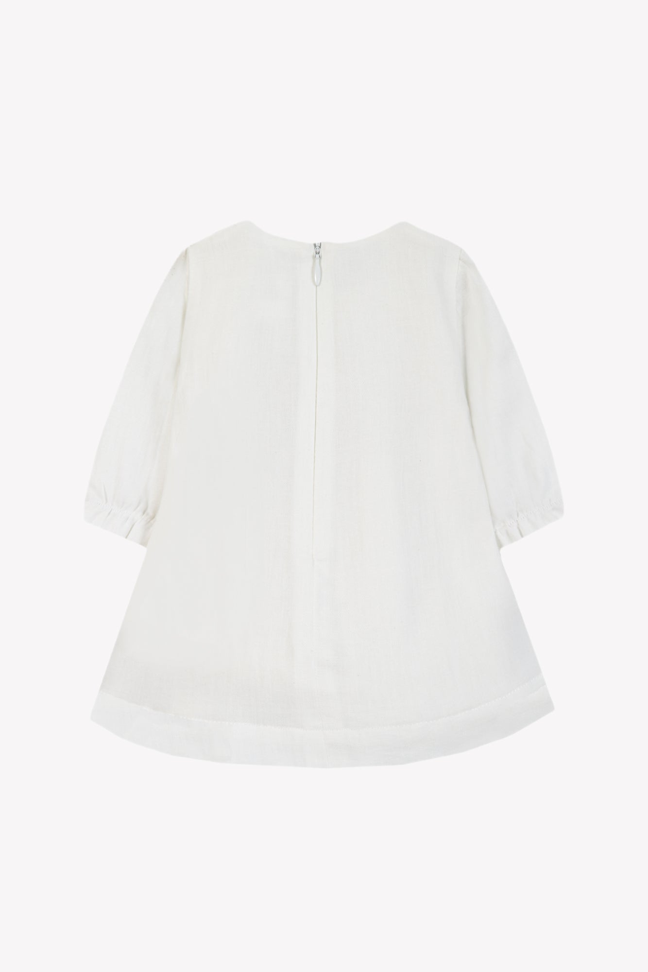 Robe - Ecru coton col rond