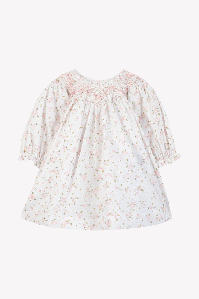 Robe - Ecru coton imprimé fleuri - Image principale