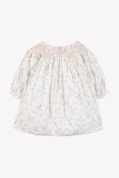 Robe - Ecru coton imprimé fleuri - Image principale